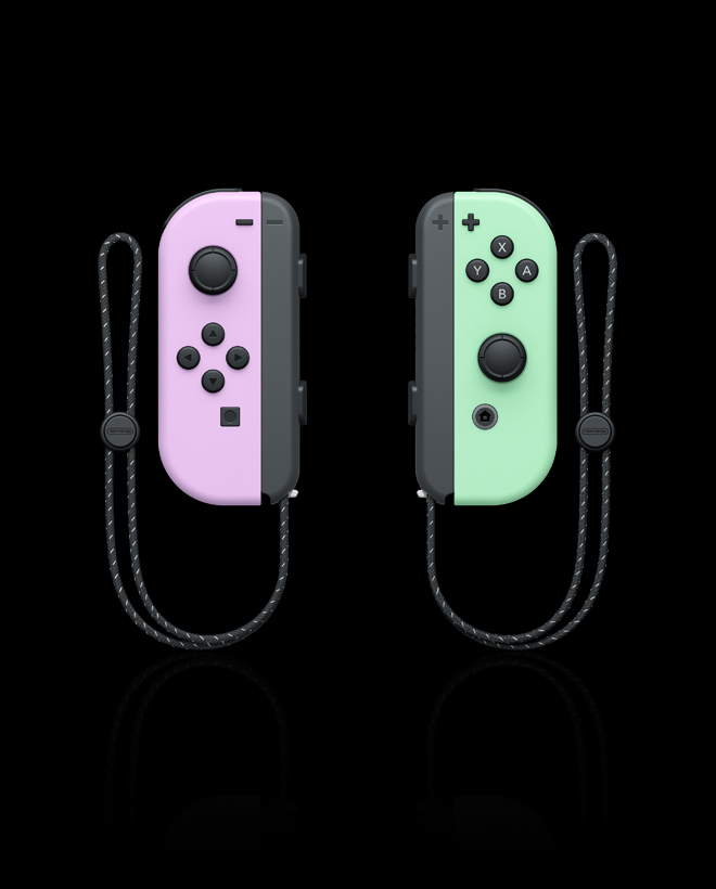 NS Joy-Con 左右手控制器 粉紫&粉綠